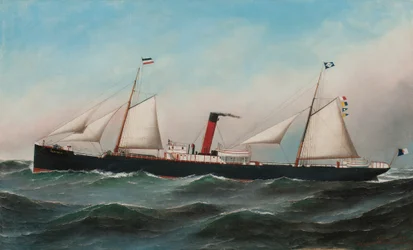 The S.S. Oevenum at Sea, 1891